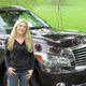 Ms. Watkins poses in front of her Infiniti QXYZ8056